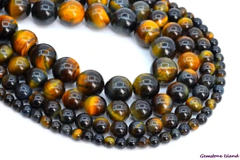 GemIsl& Wholesale Genuine Natural Stone Yellow Blue Tiger Eye Loose Beads Round Shape 5-6/7-8/9-10mm
GemIsl& Wholesale Genuine Natural Stone Yellow Blue Tiger Eye Loose Beads Round Shape 5-6/7-8/9-10mm