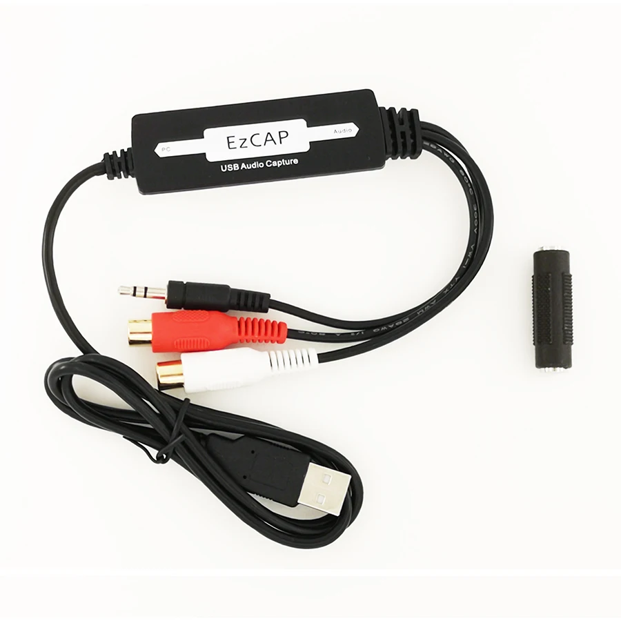 USB Audio Recorder Capture Converter 3.5mm RCA R/L Input Turntables/Cassette Tapes to MP3 Converter Adapter
USB Audio Recorder Capture Converter 3.5mm RCA R/L Input Turntables/Cassette Tapes to MP3 Converter Adapter
