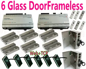 6 Glass DoorFrameless Kit with 2 pcs UPS Power supply Web+TCP Access Controller System+6 No Door Frame Bolt Lock+6 RFID reader
6 Glass DoorFrameless Kit with 2 pcs UPS Power supply Web+TCP Access Controller System+6 No Door Frame Bolt Lock+6 RFID reader
