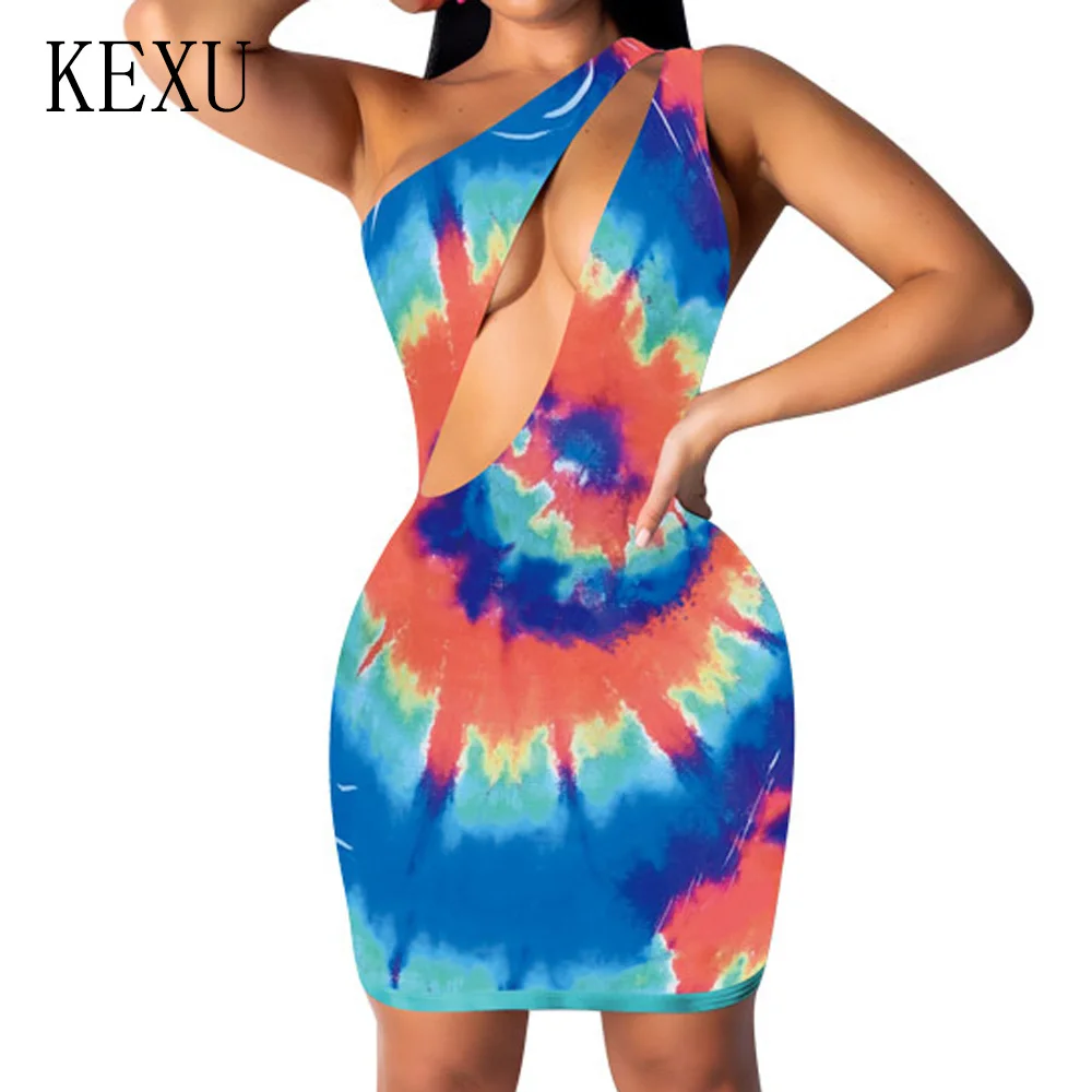 KEXU Summer Vintage Print Mini Dress Sexy Hollow Out Sleeveless Party Bodycon Dress One Shouler Bandage Sheath Club Short Dress
KEXU Summer Vintage Print Mini Dress Sexy Hollow Out Sleeveless Party Bodycon Dress One Shouler Bandage Sheath Club Short Dress