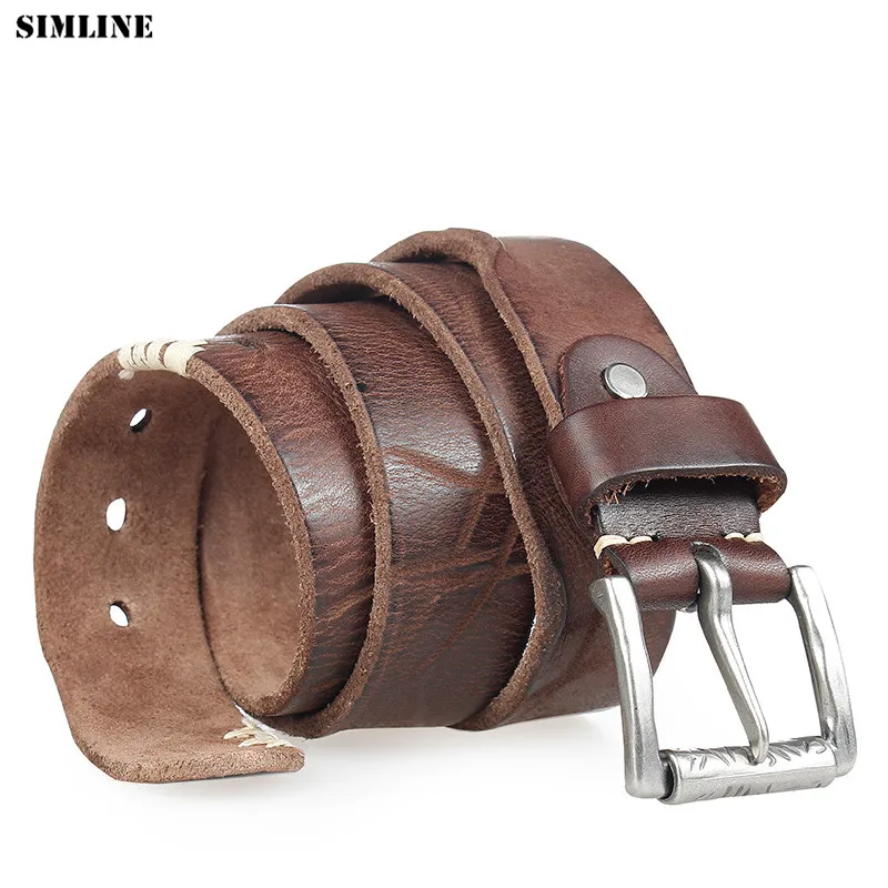Ремень SIMLINE мужской из 100% натуральной воловьей кожи, винтажный Повседневный пояс с пряжкой с язычком, для джинсов, подарок для мужчин
Ремень SIMLINE мужской из 100% натуральной воловьей кожи, винтажный Повседневный пояс с пряжкой с язычком, для джинсов, подарок для мужчин