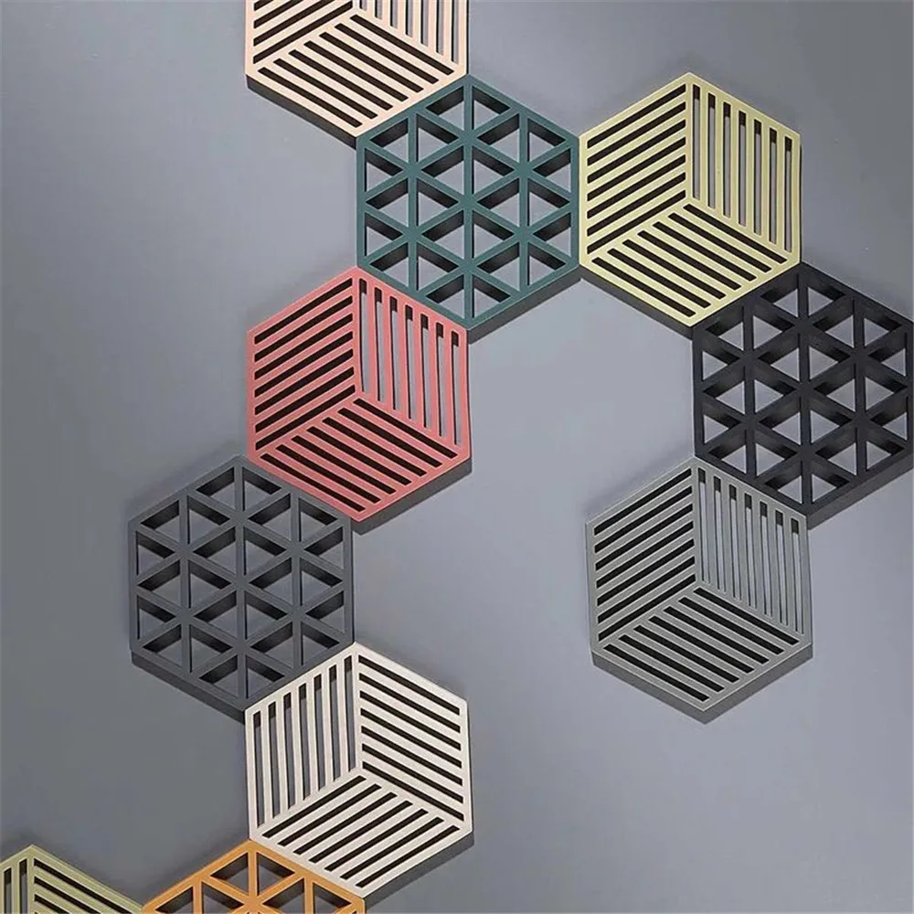 Geometric Silicone Coaster Creative Hollow Coffee Cup Mats Heat-insulated Non Slip Bowl Placemats Hot Drink Holder Home Decor
Geometric Silicone Coaster Creative Hollow Coffee Cup Mats Heat-insulated Non Slip Bowl Placemats Hot Drink Holder Home Decor