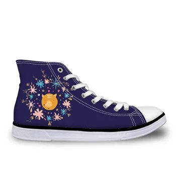 Trendy Animals Forest Fox Printed Vulcanized Shoes for Ladies Casual Women High Top Canvas Shoes Female Lace up Flats 
Trendy Animals Forest Fox Printed Vulcanized Shoes for Ladies Casual Women High Top Canvas Shoes Female Lace up Flats