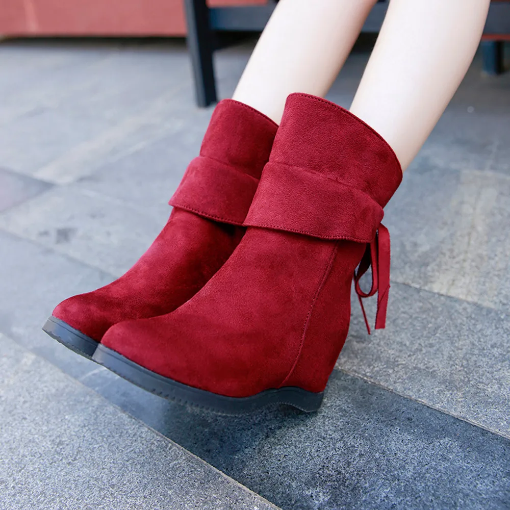 SAGACE Women's winter boots flock boots for woman increase within short plush female boot High Heel Platform Boots O 40
SAGACE Women's winter boots flock boots for woman increase within short plush female boot High Heel Platform Boots O 40