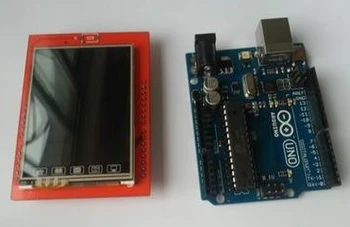 UNO R3 Board + 2.4 inch HD TFT LCD Module with Touch Panel
UNO R3 Board + 2.4 inch HD TFT LCD Module with Touch Panel