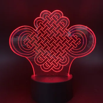 Good Luck Chinese Knot 3d Led Night Light for Home Office Room Decorative Nightlight Baby Kids Bedroom Bedside Table Lamp 3d
Good Luck Chinese Knot 3d Led Night Light for Home Office Room Decorative Nightlight Baby Kids Bedroom Bedside Table Lamp 3d