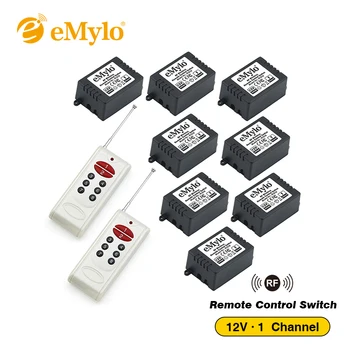 eMylo DC 12V Smart Switch, Wireless RF Remote Control Light Switch 433Mhz White Transmitter 8X 1 Channel Relays Remote Switch
eMylo DC 12V Smart Switch, Wireless RF Remote Control Light Switch 433Mhz White Transmitter 8X 1 Channel Relays Remote Switch