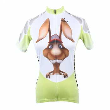 Beautiful Women Short Sleeve Cycling Jersey Polyester Cute Cartoon Buckteeth Rabbit Bicycle Top Green Breathable Cycling Clothes
Beautiful Women Short Sleeve Cycling Jersey Polyester Cute Cartoon Buckteeth Rabbit Bicycle Top Green Breathable Cycling Clothes