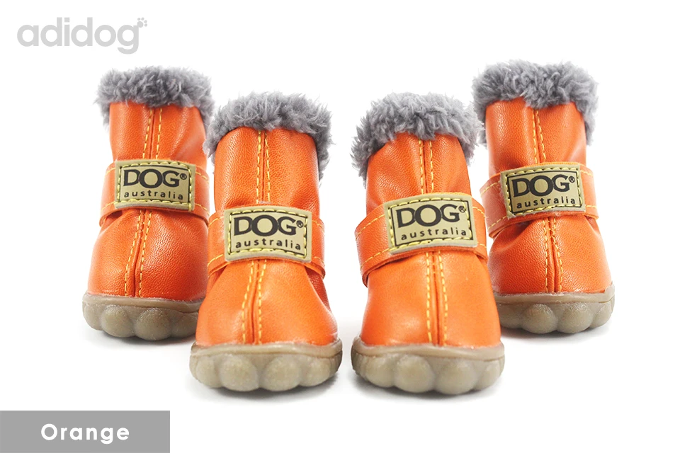 Pet Dog Shoes Winter Super Warm 4pcs set Dogs Boots Cotton Anti Slip XS 2XL Shoes for Small Pet Product ChiHuaHua Waterproof 407