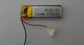 free shipping 2pcs/lot 481238 3.7v 180mah polymer lithium rechargeable battery li-po for Mp3 MP4 GPS PSP smart watch bluetooth
free shipping 2pcs/lot 481238 3.7v 180mah polymer lithium rechargeable battery li-po for Mp3 MP4 GPS PSP smart watch bluetooth