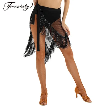 Women Belly Dance Clothing Irregular Fishnet Design Belly Latin Dance Hip Scarf Shiny Sequins Tassle Fringe Wrap Belt Skirt
Women Belly Dance Clothing Irregular Fishnet Design Belly Latin Dance Hip Scarf Shiny Sequins Tassle Fringe Wrap Belt Skirt
