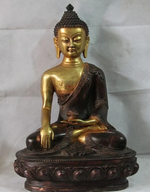 S1393 19" Tibet Buddhism Copper Bronze Temple Bhaisajyaguru Sakyamuni Buddha Statue D0318
S1393 19" Tibet Buddhism Copper Bronze Temple Bhaisajyaguru Sakyamuni Buddha Statue D0318