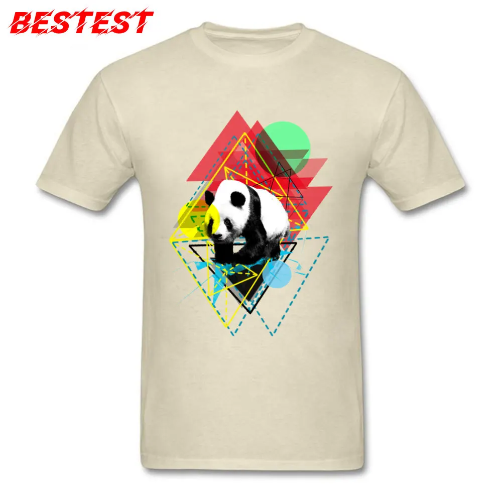 Adventurous Panda 100% Cotton Tops T Shirt for Students Fitness Tight Tshirts Coupons O Neck Top T-shirts Short Sleeve Adventurous Panda beige