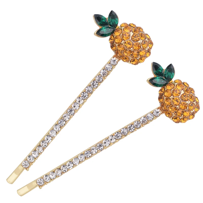 EASYA Simple Fashion Crystal Rhinestone Pineapple Hairgrips Hair Accessories Women Girls Fruit Pineapple Hairpins Headwear
EASYA Simple Fashion Crystal Rhinestone Pineapple Hairgrips Hair Accessories Women Girls Fruit Pineapple Hairpins Headwear