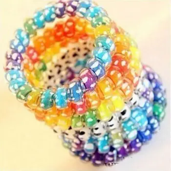 10pc New Fashion Telephone Wire Rubber Band Ties Hair Bands Girl Women Hair Plastic Hair Rollers Rope Ponytail Holder
10pc New Fashion Telephone Wire Rubber Band Ties Hair Bands Girl Women Hair Plastic Hair Rollers Rope Ponytail Holder