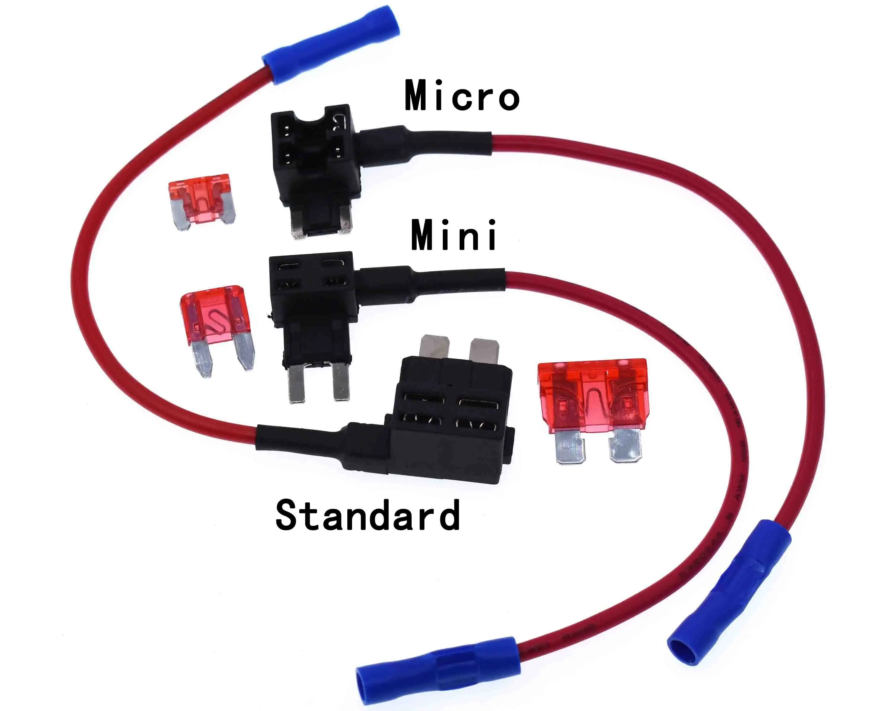 12V Fuse Holder Add-a-circuit TAP Adapter Micro Mini Standard ATM APM Blade Auto Fuse with 10A Blade Car Fuse with holder
12V Fuse Holder Add-a-circuit TAP Adapter Micro Mini Standard ATM APM Blade Auto Fuse with 10A Blade Car Fuse with holder
