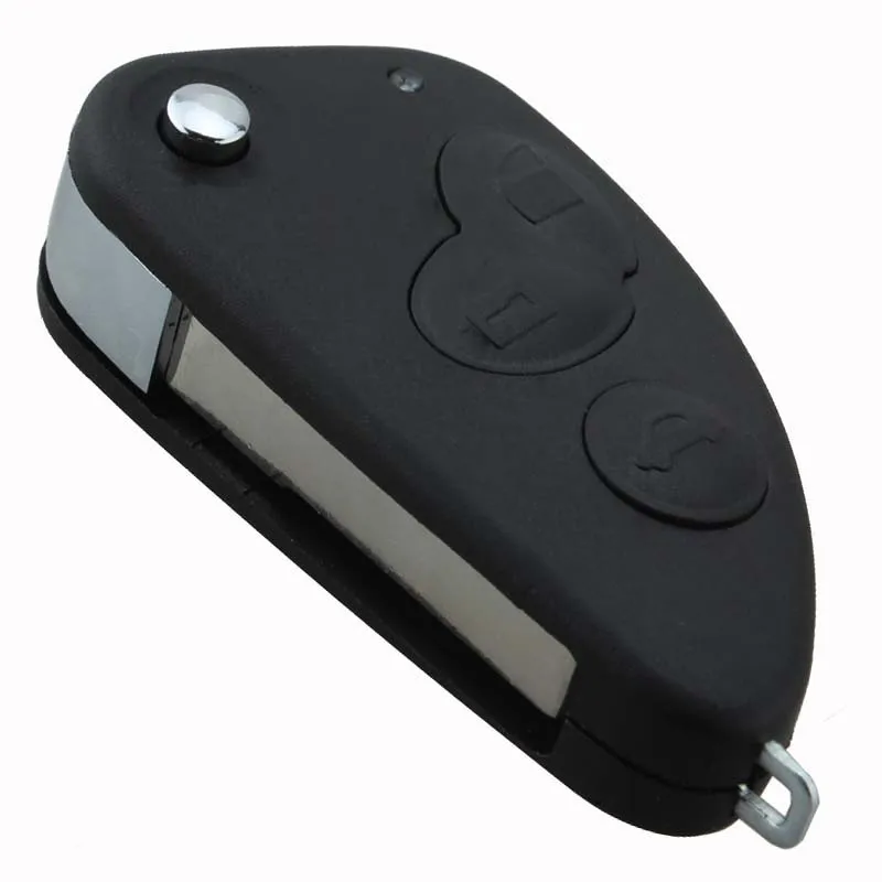 Durable 3 Button Flip Folding Remote Car Key Fob Shell Case Replacement for Alfa Romeo 147 156 166 GT JTD TS