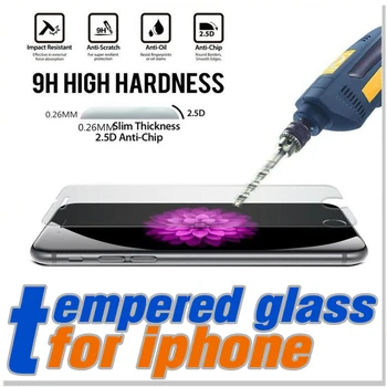 100pcs for iPhone 6 6S Plus iphone 5 5s 5C 4 4s 0.26mm 2.5D Premium 9H Hardness Tempered Glass Screen Protector DHL shipping
100pcs for iPhone 6 6S Plus iphone 5 5s 5C 4 4s 0.26mm 2.5D Premium 9H Hardness Tempered Glass Screen Protector DHL shipping