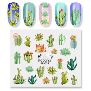 BEAUTYBIGBANG 1Pc Nail Sticker Desert Theme Cactus Succulents Pattern Beauty Decoration Designs DIY Easy To Apply For Nail Art
BEAUTYBIGBANG 1Pc Nail Sticker Desert Theme Cactus Succulents Pattern Beauty Decoration Designs DIY Easy To Apply For Nail Art