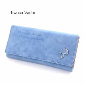Brand Long Pu Leather Women's Wallet Korean Frosted Three Fold Umbrella Womens Wallets and Purses Retro Purse Female
Brand Long Pu Leather Women's Wallet Korean Frosted Three Fold Umbrella Womens Wallets and Purses Retro Purse Female