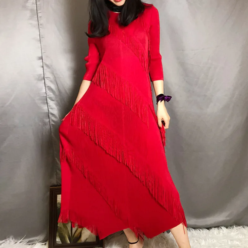 LANMREM 2019 Autumn New Fashion Temperament Women Loose Plus Casual Tassels Even Solid Color Seven-point Sleeve Dress TC300
LANMREM 2019 Autumn New Fashion Temperament Women Loose Plus Casual Tassels Even Solid Color Seven-point Sleeve Dress TC300