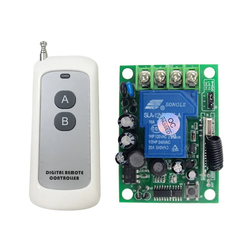 Universal Wireless Remote Control RF 433mhz Remote Switch 2CH Transmitter and Radio Relay Control Compatible with RM Pro +
Universal Wireless Remote Control RF 433mhz Remote Switch 2CH Transmitter and Radio Relay Control Compatible with RM Pro +