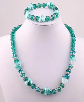 Free shipping New arrival 8mm &10mm crystal glass beads,spacers and murano heart glasses necklace bracelet women jewelry set
Free shipping New arrival 8mm &10mm crystal glass beads,spacers and murano heart glasses necklace bracelet women jewelry set