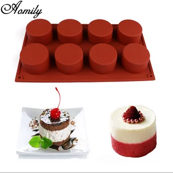 Aomily 8 Holes Round Shape Silicone Cake Fondant Mold 3D Chocolate Candy Pudding Ice Pastry Mould DIY Baking Pan Tray Supplies
Aomily 8 Holes Round Shape Silicone Cake Fondant Mold 3D Chocolate Candy Pudding Ice Pastry Mould DIY Baking Pan Tray Supplies