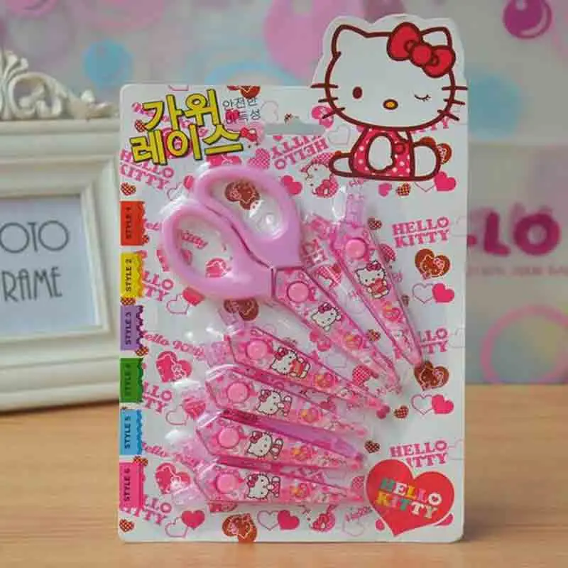 1 Pack Kawaii Hello Kitty Scissors Plastic DIY Scrapbooking Photo Scissors Paper Lace Diary Decoration with 6 Patterns
1 Pack Kawaii Hello Kitty Scissors Plastic DIY Scrapbooking Photo Scissors Paper Lace Diary Decoration with 6 Patterns