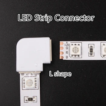 NEW 1pcs 4pin 10mm strip connector for 12V 5050 RGB LED NO welding Solderless L Shape Quick Splitter 90 Degree Corner Connectors
NEW 1pcs 4pin 10mm strip connector for 12V 5050 RGB LED NO welding Solderless L Shape Quick Splitter 90 Degree Corner Connectors