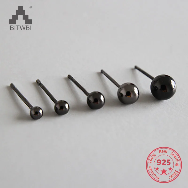 S925 Sterling Silver Minimalist Black Geometric Round Beads Earrings Women Silver Jewelry
S925 Sterling Silver Minimalist Black Geometric Round Beads Earrings Women Silver Jewelry