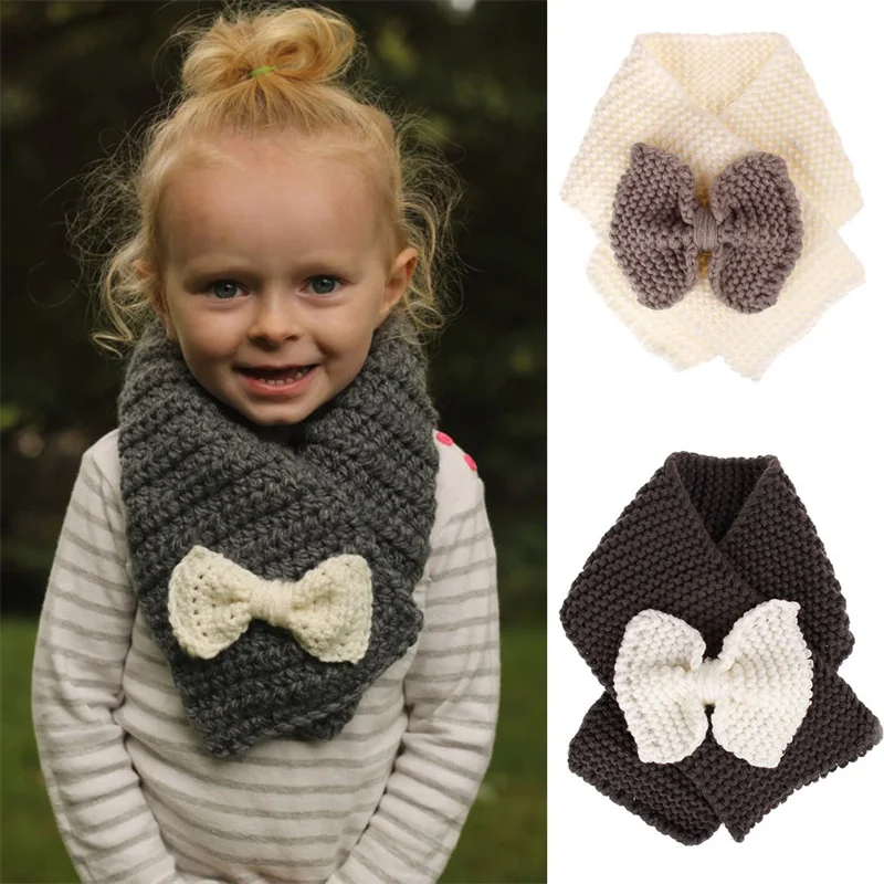Fashion Lovely Autumn Winter Boys Girls Baby Kid Solid Scarf Warm Knitted Scarves 1PC Women Scarf Bowknot Cute 2019
Fashion Lovely Autumn Winter Boys Girls Baby Kid Solid Scarf Warm Knitted Scarves 1PC Women Scarf Bowknot Cute 2019