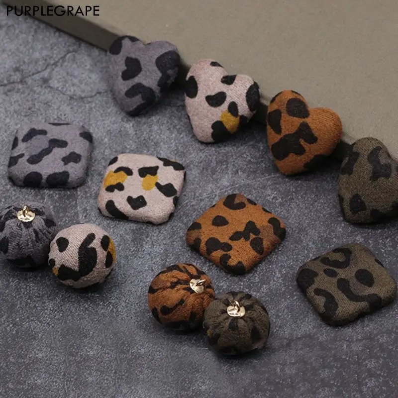 PURPLEGRAPE DIY handmade earrings accessories jewelry hair accessories material pendant leopard button autumn and winter 4pcs
PURPLEGRAPE DIY handmade earrings accessories jewelry hair accessories material pendant leopard button autumn and winter 4pcs