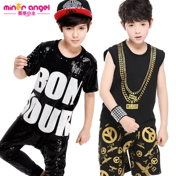 2016 spring Autumn children set Boy Girl Costumes sequin Pants & Necklace print Hip Hop dance Vest kids suits twinset
2016 spring Autumn children set Boy Girl Costumes sequin Pants & Necklace print Hip Hop dance Vest kids suits twinset