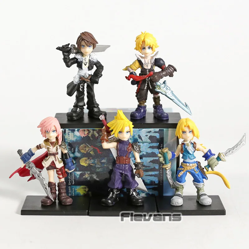 Dissidia Final Fantasy Cloud Strife Lightning Eclair Farron Squall Leonhart Tidus Q Version PVC Figures Toys 5pcs/set
Dissidia Final Fantasy Cloud Strife Lightning Eclair Farron Squall Leonhart Tidus Q Version PVC Figures Toys 5pcs/set