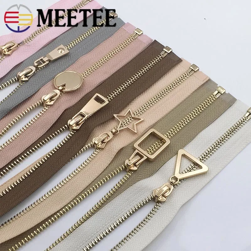 Meetee 5# Open-End Metal Zippers DIY Eco-friendly Zipper For Sewing Down Bag Jacket Zipper Clothes Decorative Accessories
Meetee 5# Open-End Metal Zippers DIY Eco-friendly Zipper For Sewing Down Bag Jacket Zipper Clothes Decorative Accessories