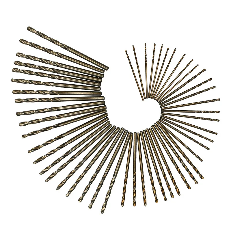 High quality 50pcs 1-3mm Cobalt M35 HSS drill bit stainless Steel Special purpose straight handle Metal Iron Plate drilling hole
High quality 50pcs 1-3mm Cobalt M35 HSS drill bit stainless Steel Special purpose straight handle Metal Iron Plate drilling hole