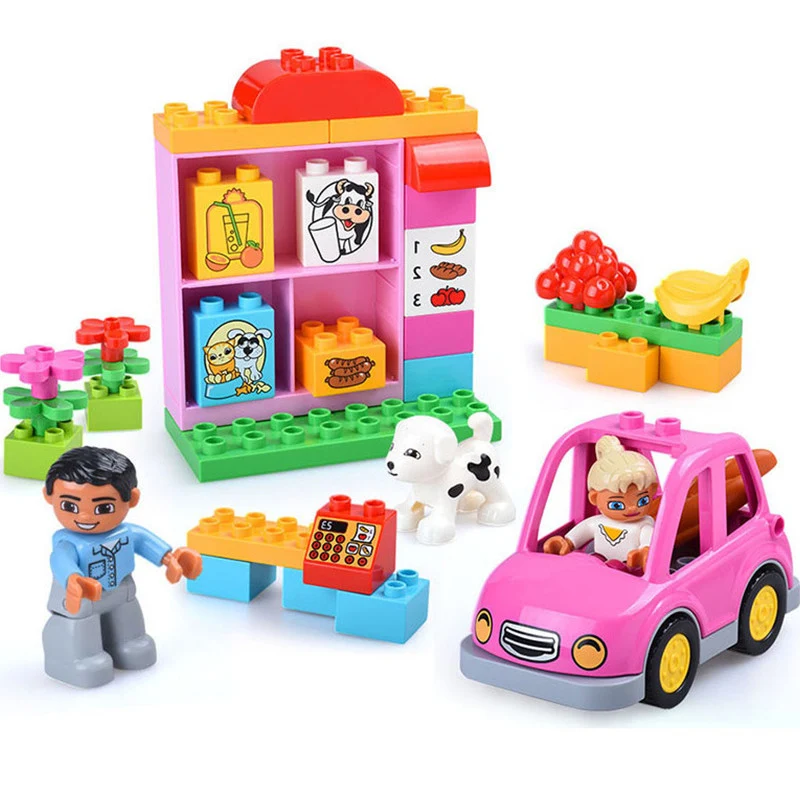 41Pcs Girls Big Size Car Model Building Blocks Compatible Legoings Friends Figures Duploe DIY Bricks Children Toys Girl Gift
41Pcs Girls Big Size Car Model Building Blocks Compatible Legoings Friends Figures Duploe DIY Bricks Children Toys Girl Gift