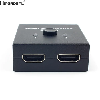 HIPERDEAL 2-Port HDMI 1.4 Bi-directional 2x1 Switch Switcher & 1x2 Splitter Selector 3D 4K
HIPERDEAL 2-Port HDMI 1.4 Bi-directional 2x1 Switch Switcher & 1x2 Splitter Selector 3D 4K