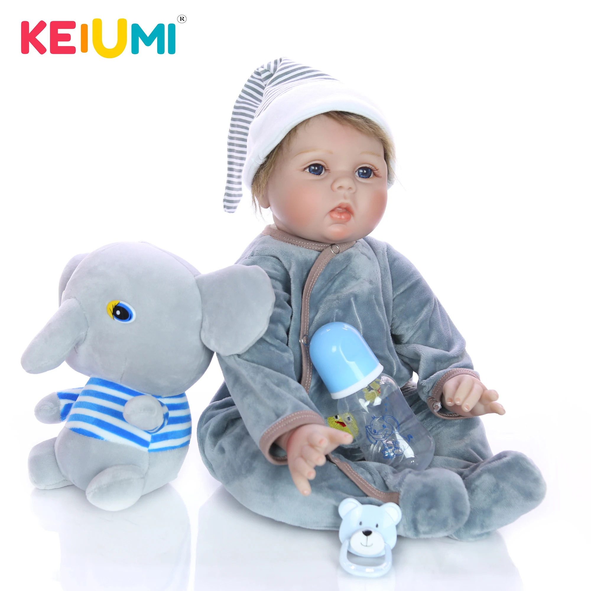 KEIUMI 22 Inch 55 cm Baby Reborn Corpo De Silicone Inteiro Realista Newborn Doll Baby Realistic Alive For Children's Day Gifts
KEIUMI 22 Inch 55 cm Baby Reborn Corpo De Silicone Inteiro Realista Newborn Doll Baby Realistic Alive For Children's Day Gifts
