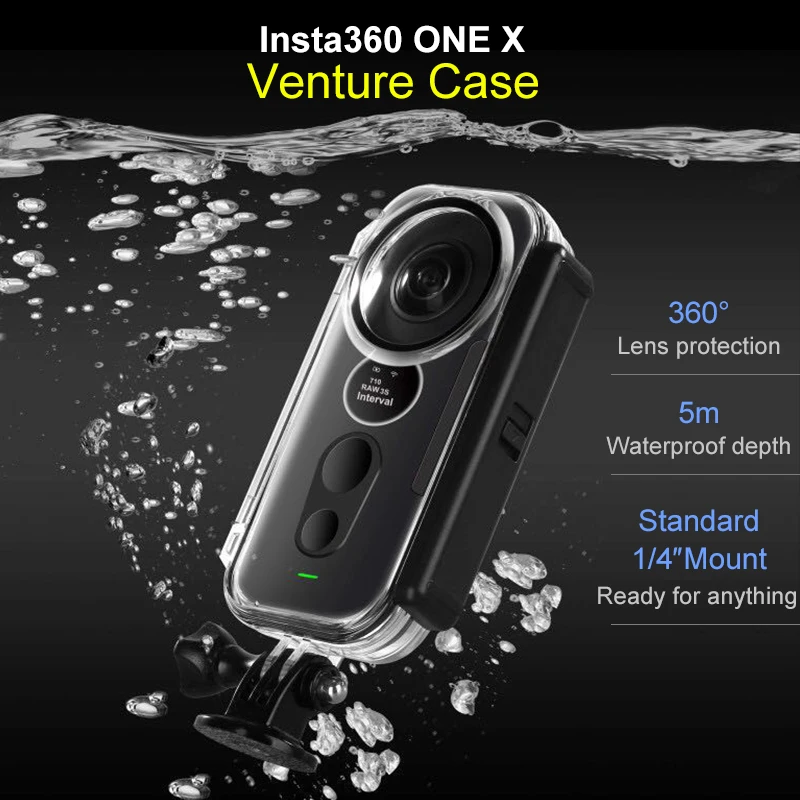 For Insta360 ONE X Venture Case Waterproof Housing Shell Insta 360 Diving Protective Case for Insta360 One X Camera Accessories
For Insta360 ONE X Venture Case Waterproof Housing Shell Insta 360 Diving Protective Case for Insta360 One X Camera Accessories