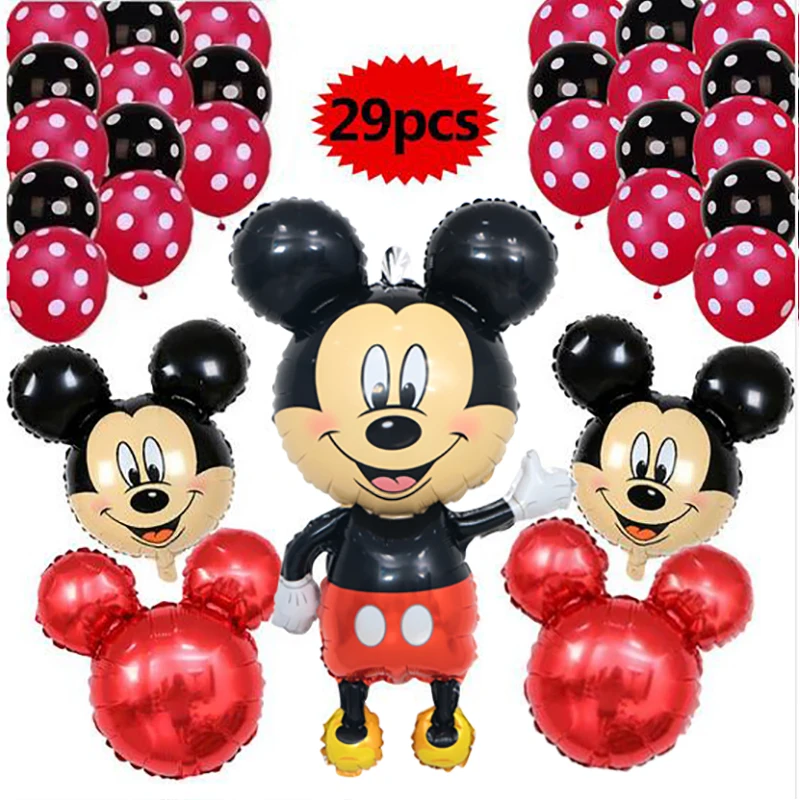 29pcs/lot 110CM Minnie Mickey Mouse Head Foil Balloons Baby Shower Kids Birthday Party Decor 12 Inch Polka Dot Latex Balloon
29pcs/lot 110CM Minnie Mickey Mouse Head Foil Balloons Baby Shower Kids Birthday Party Decor 12 Inch Polka Dot Latex Balloon