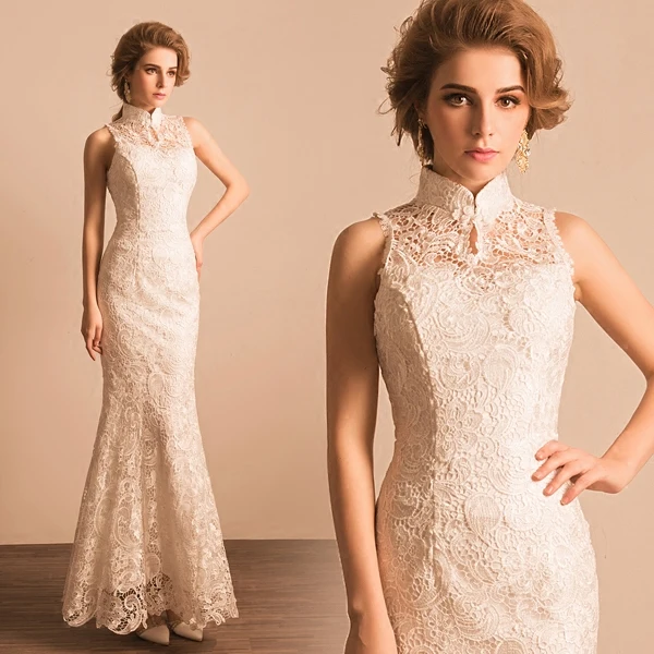 2018 New Arrival Luxury Lace Small Stand Colloar Chinese Style Reformed Cheongsam Mother of Bride Dresses1211
2018 New Arrival Luxury Lace Small Stand Colloar Chinese Style Reformed Cheongsam Mother of Bride Dresses1211