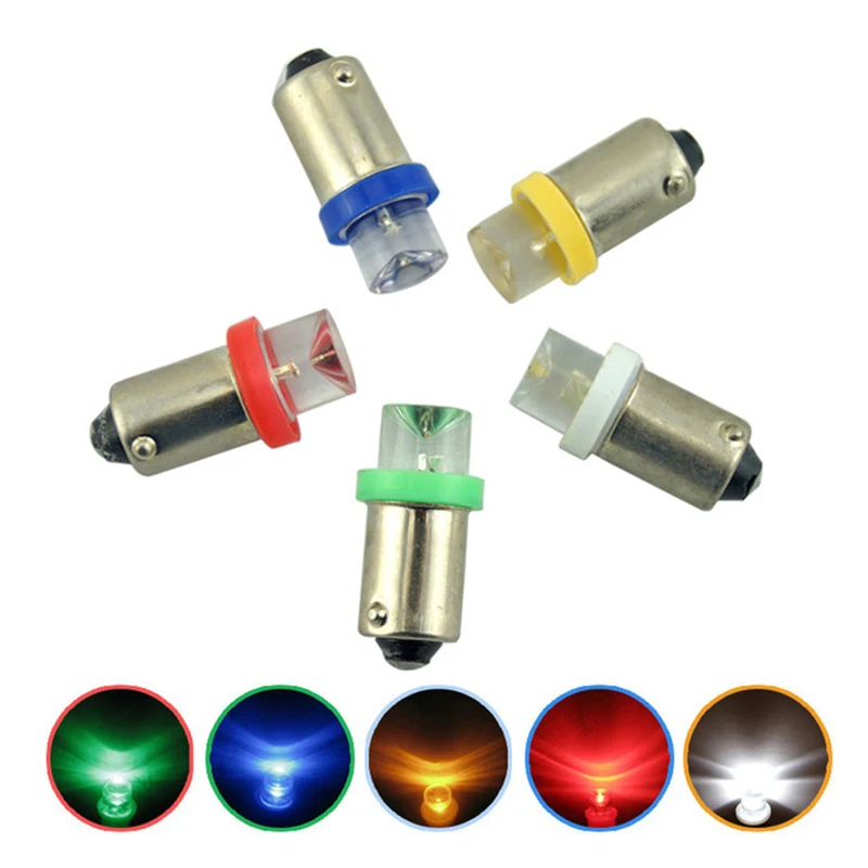10pcs BA9S 1LED Concave Head Car Instrument Light Indicator light 1 SMD Tail Box lamp door light
10pcs BA9S 1LED Concave Head Car Instrument Light Indicator light 1 SMD Tail Box lamp door light