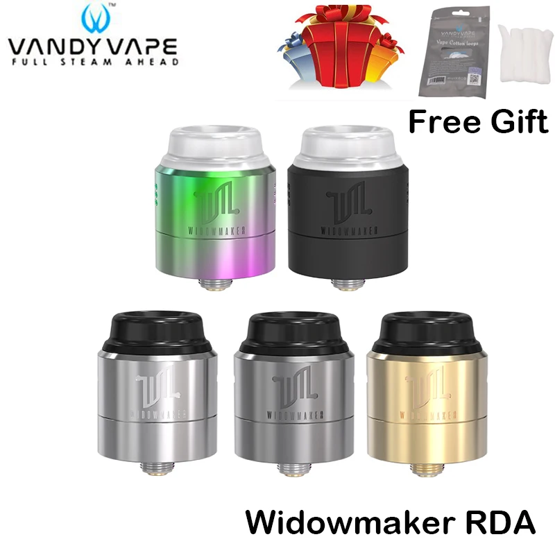 Free Gift Original Vandy Vape Widowmaker RDA Tank VandyVape Three adjustable airflow Caps Atomizer for E Cigarette Box Mod Vape
Free Gift Original Vandy Vape Widowmaker RDA Tank VandyVape Three adjustable airflow Caps Atomizer for E Cigarette Box Mod Vape