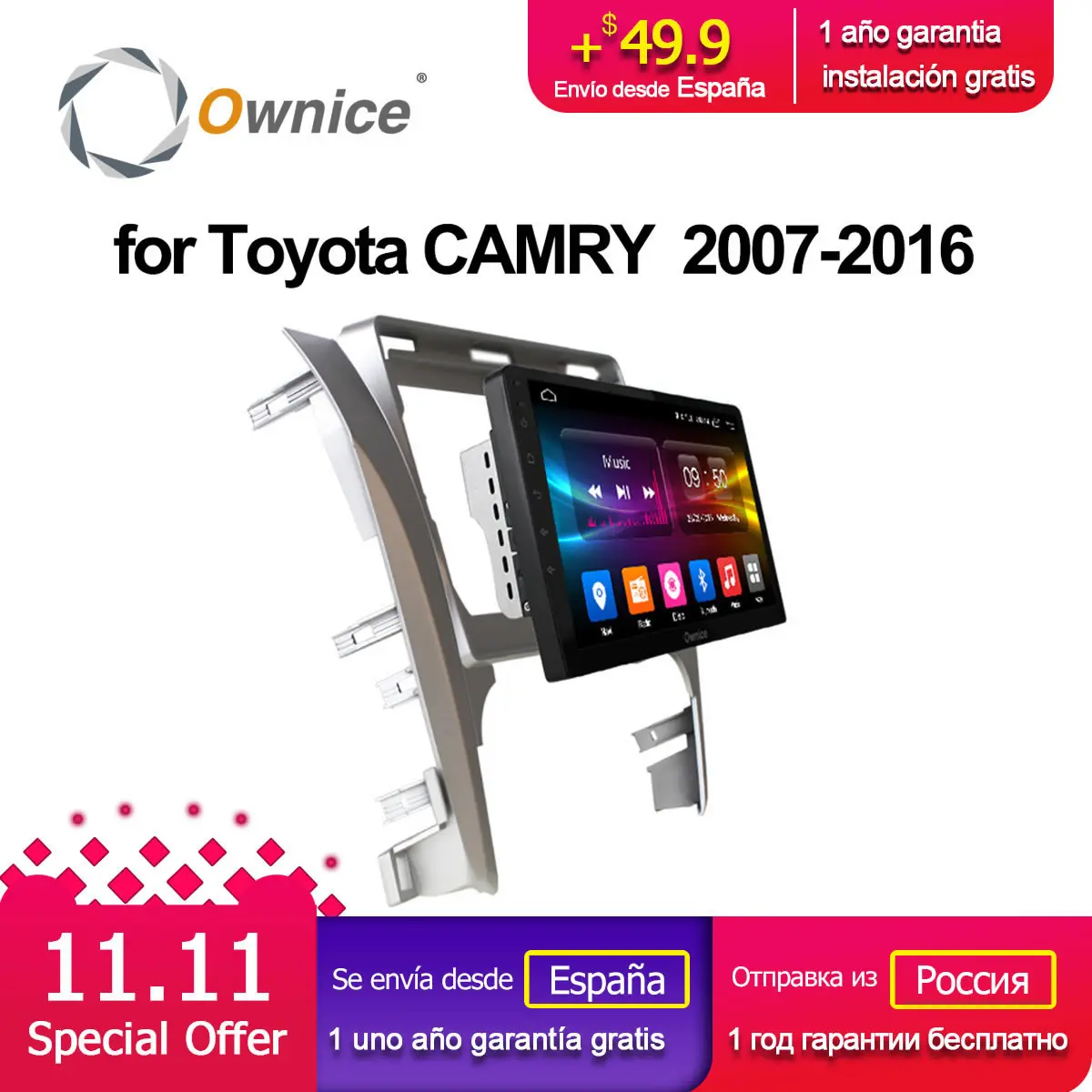 Ownice K3 K5 K6 Octa Core Android 9.0 2 DIN CAR DVD GPS Navigation For Toyota Camry 2014-2016 CAR Radio 360 panorama DSP 4G LTE 
Ownice K3 K5 K6 Octa Core Android 9.0 2 DIN CAR DVD GPS Navigation For Toyota Camry 2014-2016 CAR Radio 360 panorama DSP 4G LTE