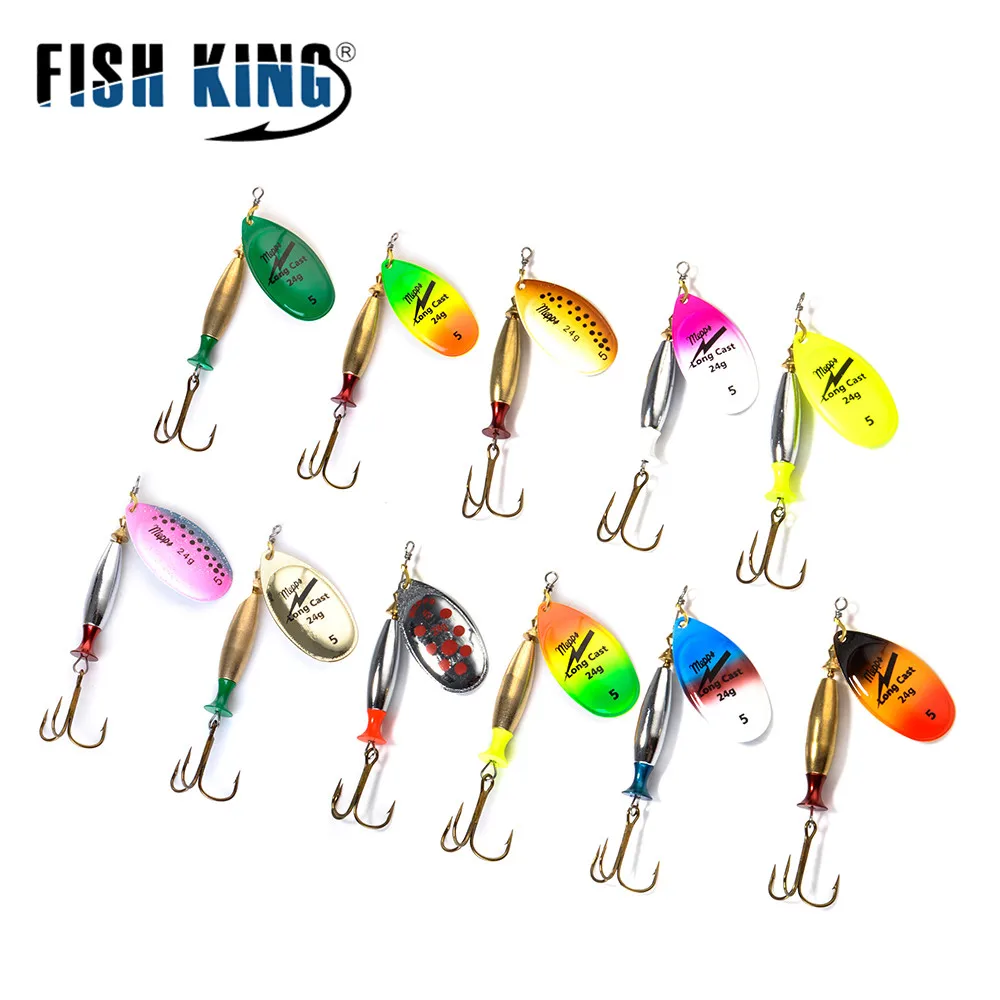 FISH KING 1Pcs Spinner Bait Metal Fishing Lure Bass Hard Baits Spoon With Copper Lures Fishing Tackle Treble Hook Hard
FISH KING 1Pcs Spinner Bait Metal Fishing Lure Bass Hard Baits Spoon With Copper Lures Fishing Tackle Treble Hook Hard