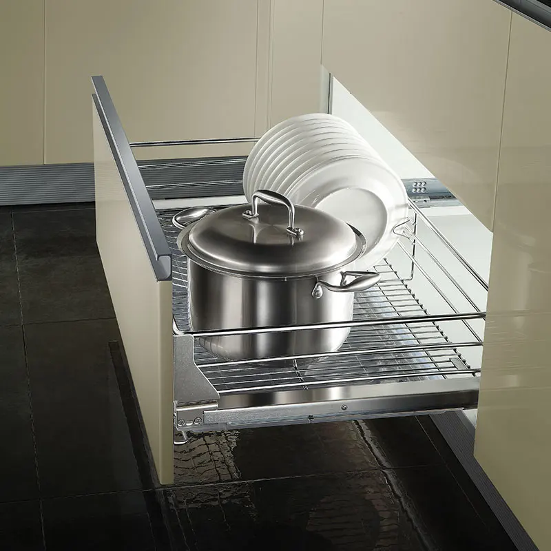 Kitchen Pantry Pull Out Sliding Stainless Steel Basket Drawer Storage Cabinet Organiser (OP-LA060TF)
Kitchen Pantry Pull Out Sliding Stainless Steel Basket Drawer Storage Cabinet Organiser (OP-LA060TF)