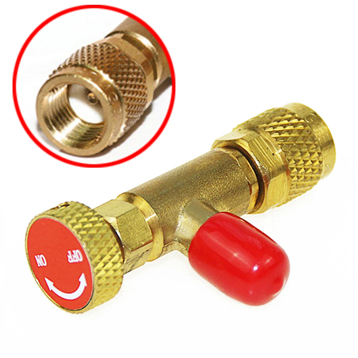 R410A Refrigeration Air conditioning Valve Safety Adapter 1/4