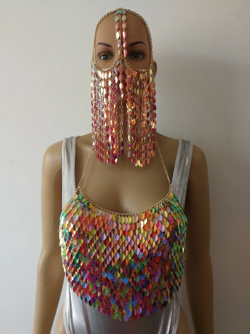 NEW STYLE H777 Women Layers Colorful Plastic Leafs Neck Bra Chains Unique Design Layers Bra Face Mask Chains Jewelry 3 Colors
NEW STYLE H777 Women Layers Colorful Plastic Leafs Neck Bra Chains Unique Design Layers Bra Face Mask Chains Jewelry 3 Colors
